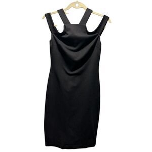 Bailey44 Sleeveless Double Strap Mini Dress Black Small